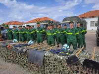 Ministra veio ver a capacidade da Unidade de Apoio Militar de Emergência que está preparada para lidar com catástrofes (c/áudio e fotos)