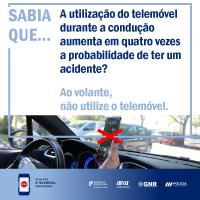 Ler notícia: Mais de 800 condutores apanhados numa semana por uso do telemóvel ao volante