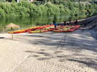 Águas Límpidas da Praia Fluvial de Constância atraem turistas