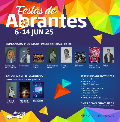 Cartaz Festas de Abrantes 2025