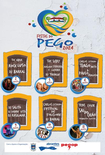 Cartaz FESTAS DO PEGO 2024