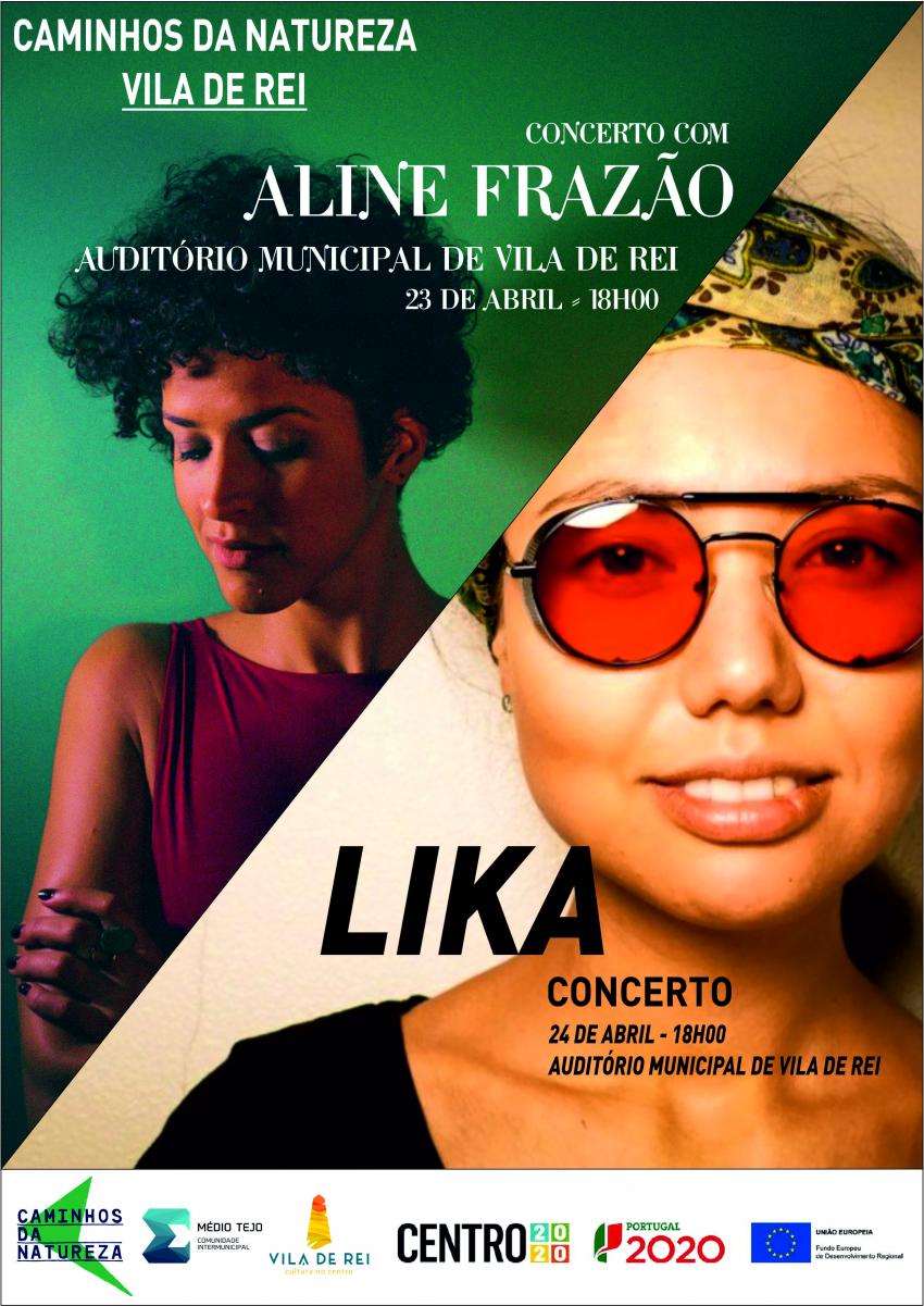 Concertos de Aline Frazão e LIKA alterados para o auditório